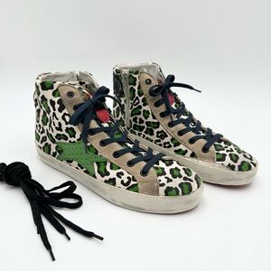 Ishikawa High-Tops Leopard Animal Print Sneakers